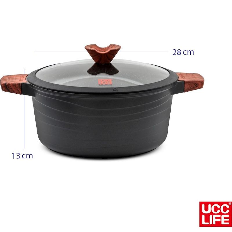 سرویس قابلمه گرانیتی 12 پارچه UCCLIFE مدل UC1412  با گارانتی اصالت و سلامت کالا