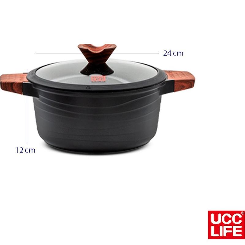 سرویس قابلمه گرانیتی 12 پارچه UCCLIFE مدل UC1412  با گارانتی اصالت و سلامت کالا
