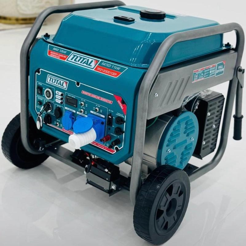 موتور برق بنزینی ۱۲ کیلو وات ریموت استارت توتال با تابلو ATS مدل TP3120001CEP با گارانتی اصالت و سلامت کالا