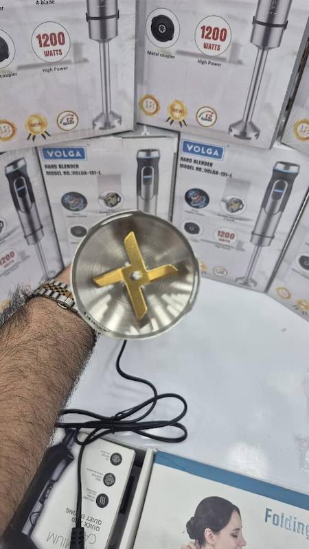 گوشت‌کوب برقی ولگا مدل VOLGA-151-L با گیربکس فلزی و تیغه های ۴ پره فلزی با گارانتی ۱۸ ماهه شرکتی