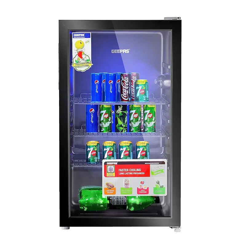 یخچال ویترینی برند  جیپاس مدل Geepas CSC1223-K  با گارانتی اصالت و سلامت کالا 