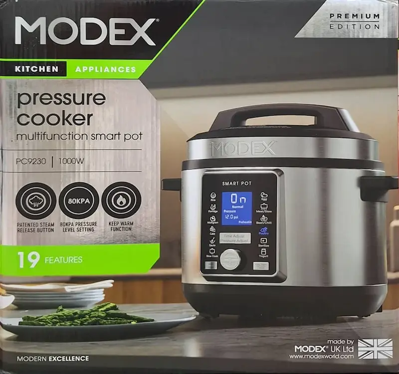 پلوپز و زودپز برقی مودکس مدل PC9230 ظرفیت 6 لیتر با ۱۸ ماه گارانتی شرکتی