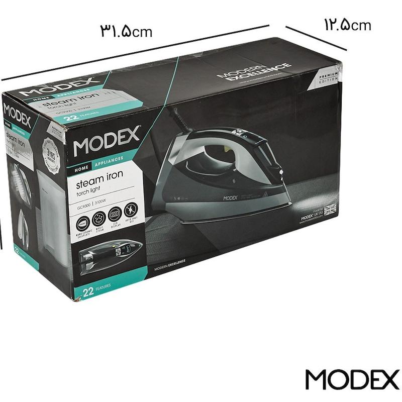 اتو بخار دیجیتال مودکس مدل MODEX-GC9300 با ۱۸ ماه گارانتی شرکتی 