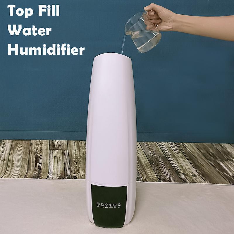بخور سرد و رطوبت‌ساز لمسی برند اولتراسونیک مدل ULTRSONIC HUMIDIFIER دارای ریموت کنترل ظرفیت 6.5 لیتر با گارانتی اصالت و سلامت کالا