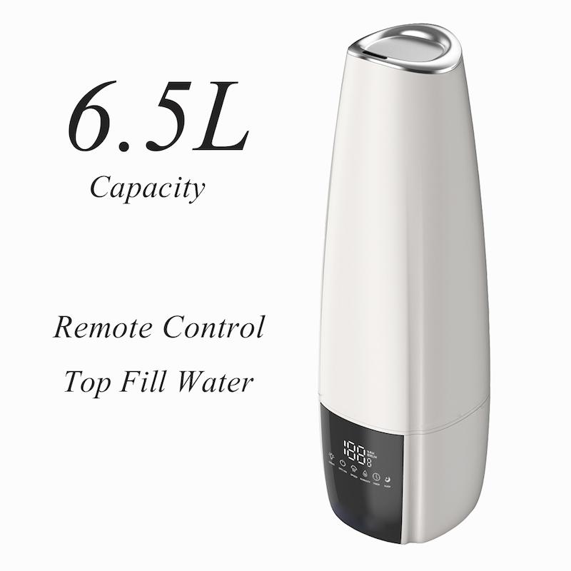 بخور سرد و رطوبت‌ساز لمسی برند اولتراسونیک مدل ULTRSONIC HUMIDIFIER دارای ریموت کنترل ظرفیت 6.5 لیتر با گارانتی اصالت و سلامت کالا