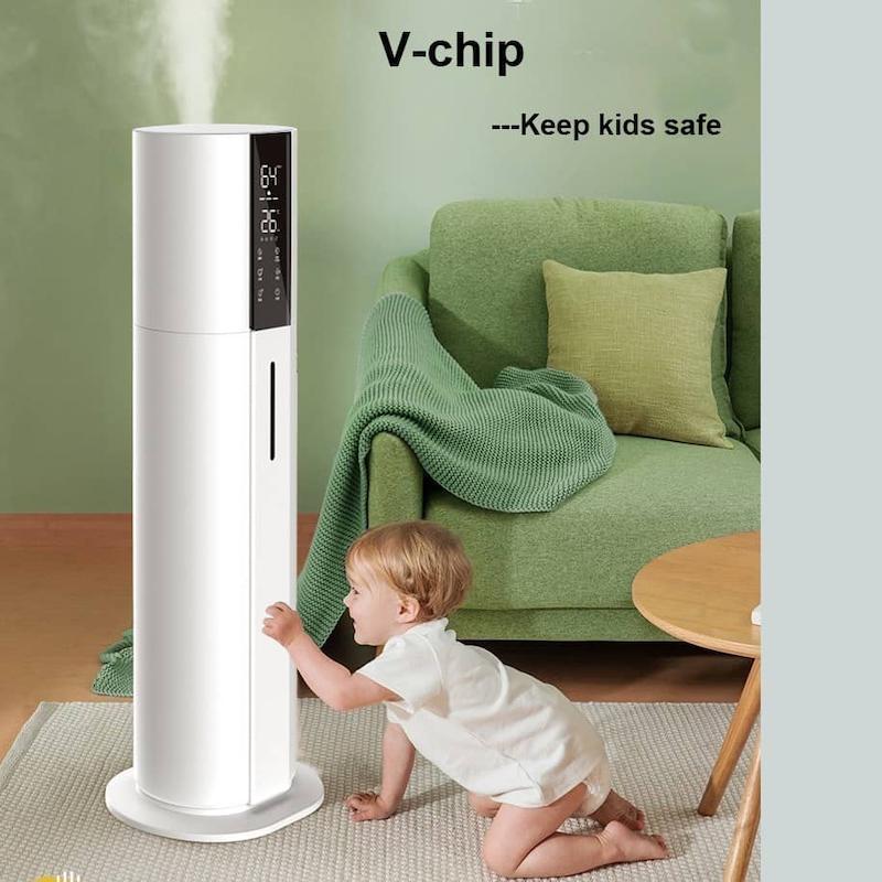 رطوبت‌ساز اولتراسونیک مدل V-Chip دارای ریموت کنترل  با گارانتی اصالت و سلامت کالا