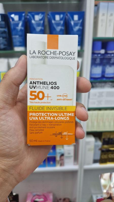 کرم ضد آفتاب فلویید لاروش پوزای SPF50 مدل آنتلیوس یووی مون 400 بی رنگ 50 میل