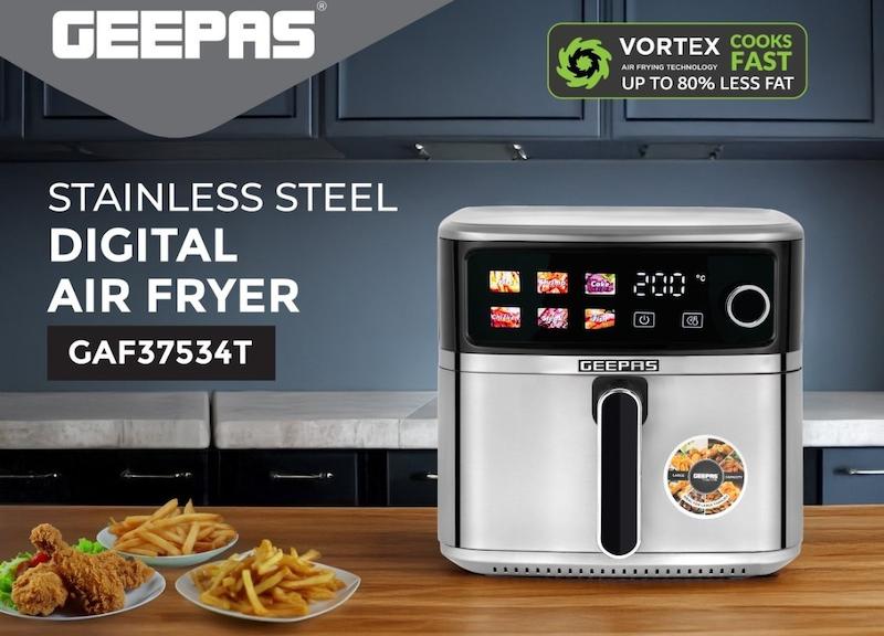 سرخ‌کن 8 لیتری دیجیتال Geepas مدل GAF37534 -  با ۱۸ ماه گارانتی شرکتی 