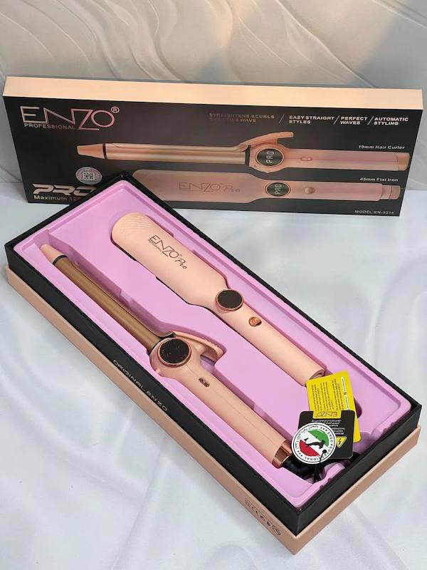ست اتو مو و بابلیس انزو en-3314 Enzo straightener hair & curler