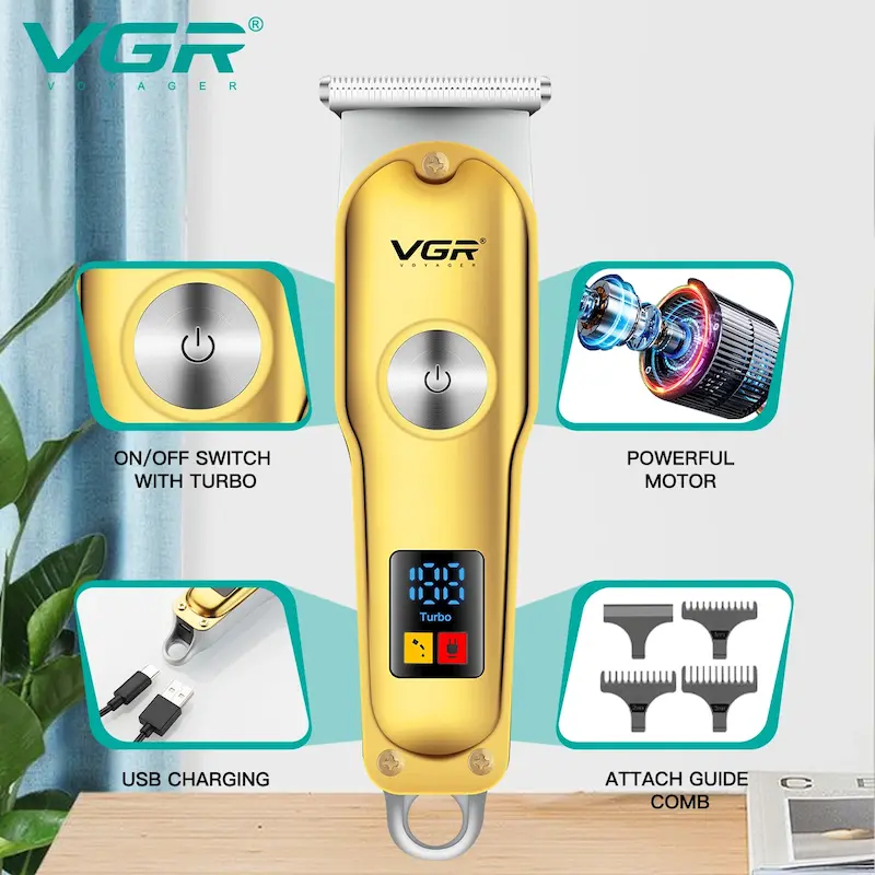  خط زن و ماشین اصلاح وی جی ار مدل VGR V-290 با گارانتی اصالت و سلامت کالا  