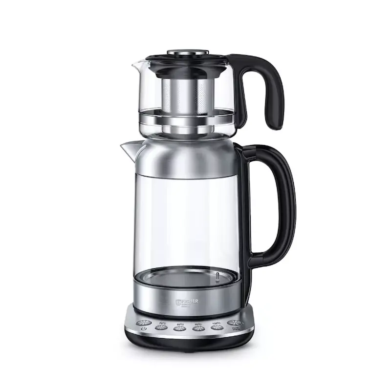 چای‌ساز ۲۲۰۰ وات فیشر مدل (FTM1220  (Fisher Tea ساخت آلمان با ۱ سال گارانتی طلایی تعویض و ۲ سال گارانتی تعمیر و ۵ سال خدمات پس ازفروش