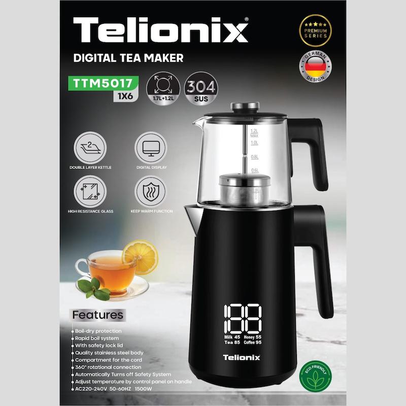 چای‌ساز دیجیتال تلیونیکس مدل TTM5017  با گارانتی اصالت وسلامت کالا