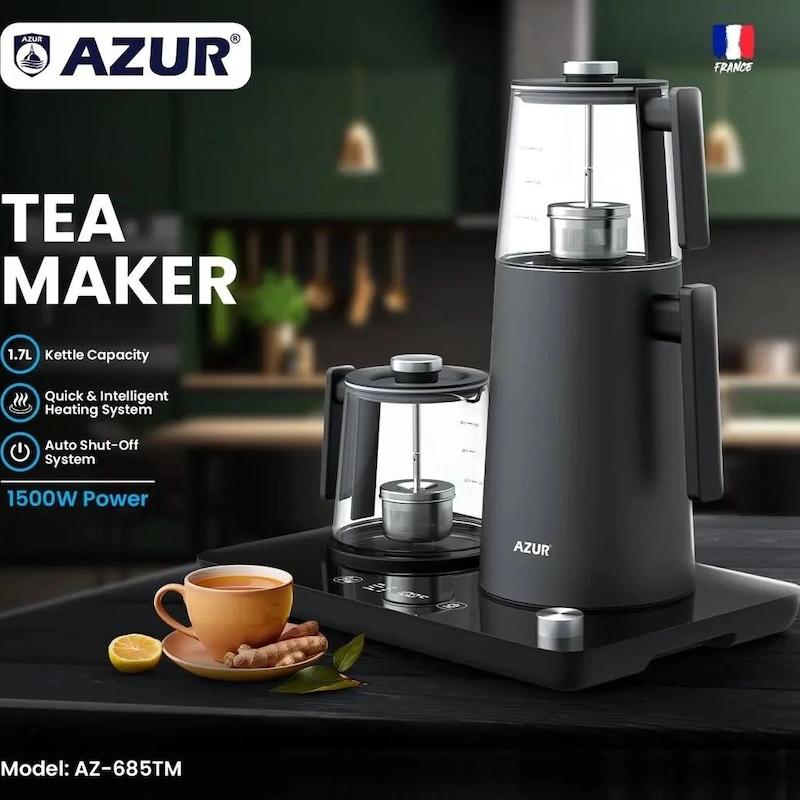 چای‌ساز برند  آزور AZURمدل AZ-685TMساخت فرانسه باگارانتی اصالت وسلامت کالا