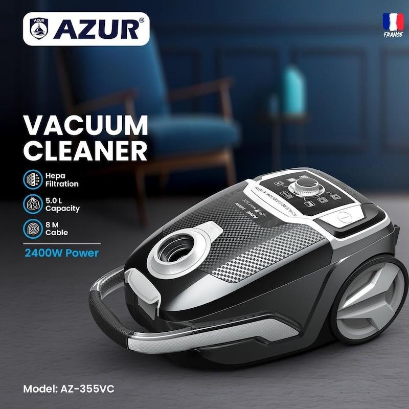 جاروبرقی برند آزور AZURمدل AZ-355VC | موتور ۲۴۰۰ وات