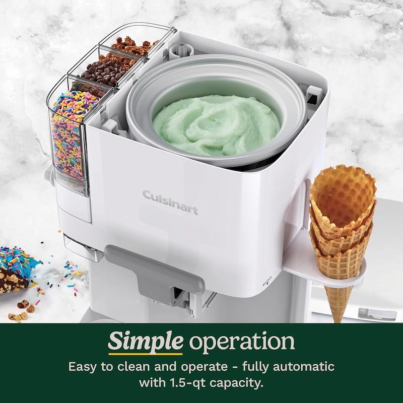 دستگاه بستنی ساز حرفه ای کویزن آرت  Cuisinart مدل ICE-48 با ۱۸ ماه گارانتی  شرکتی 