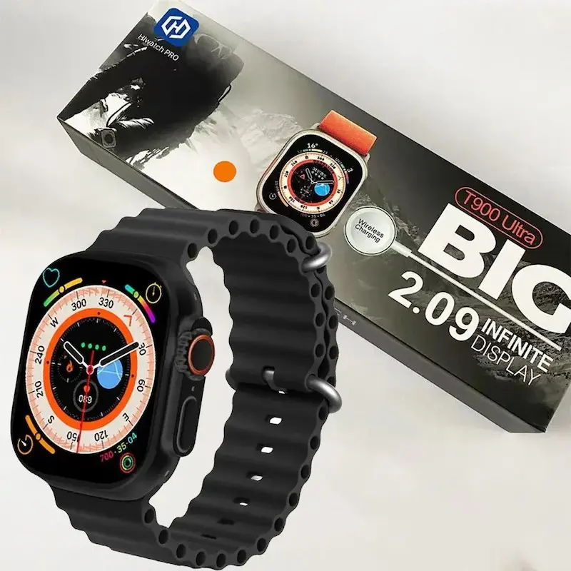 ساعت هوشمند تمام صفحه  smart wach t900 ultra  2.09 inch  2024 با گارانتی اصالت و سلامت کالا