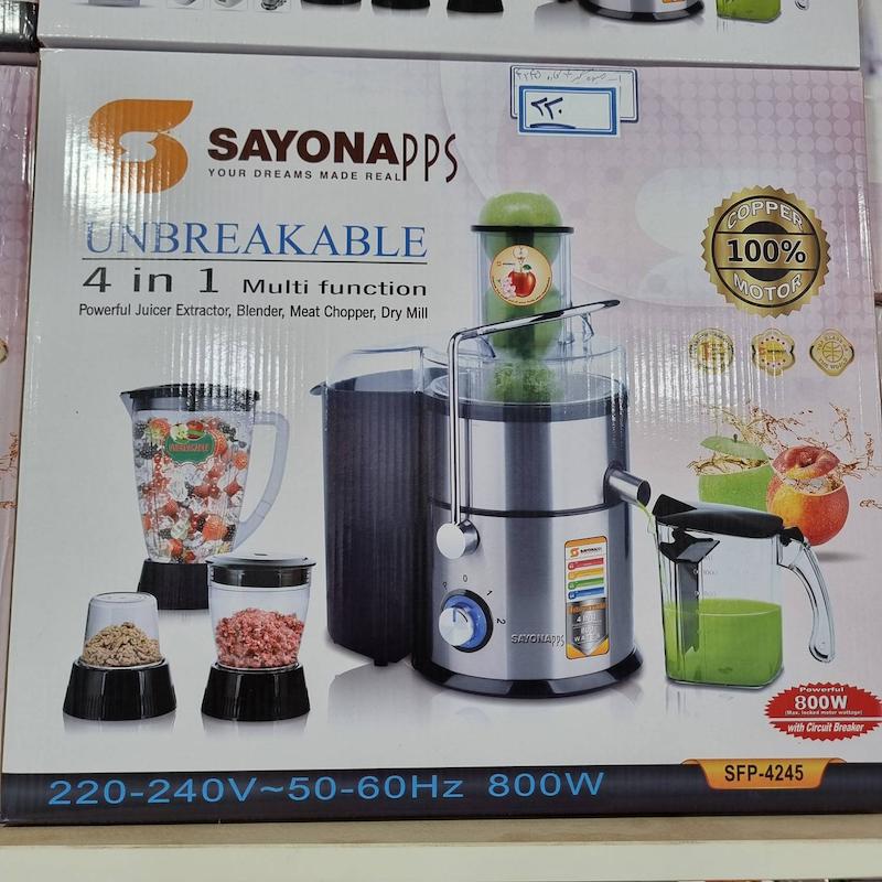 آبمیوه‌گیر/اب میوهگیر سایونا 4 کاره مدل SFP-4245
