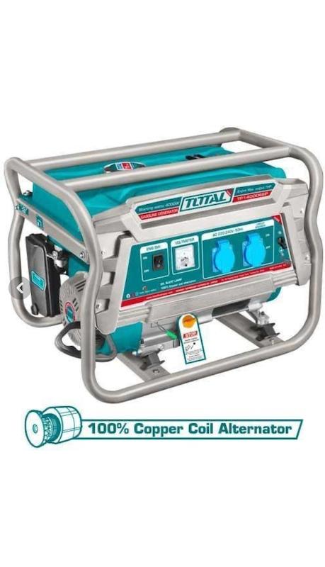موتور برق توتال مدل TP14000DES ظرفیت ۴ کیلو وات تک فاز استارتی