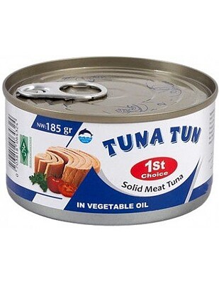 کنسرو تن ماهی تایلندی تونا تن  گرم Tuna Tun 185