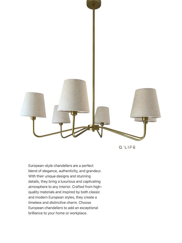 لوستر شش شعله 