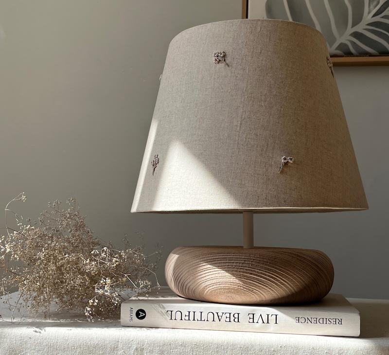 آباژور رومیزی -شید گلدوزی 