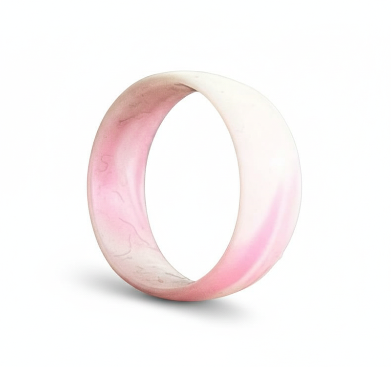 حلقه تعادل رنگ سفید صورتی ابری