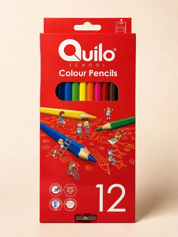 مداد رنگی 12 رنگ کویلو QUILO