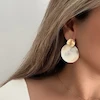 گوشواره زنانه صدفی گرد کد ۴۴۱