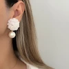 گوشواره گل مرواریدی کد ۴۹۰