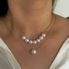 گردنبند مروارید دو لاین کد ۶۰۰