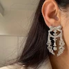 گوشواره طرح جواهر کد ۶۱۲