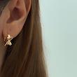 گوشواره حلقه‌ای ژوپینگ پاپیون کد ۱۲۰۶
