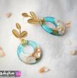 گوشواره رزینی طرح اشکی 
