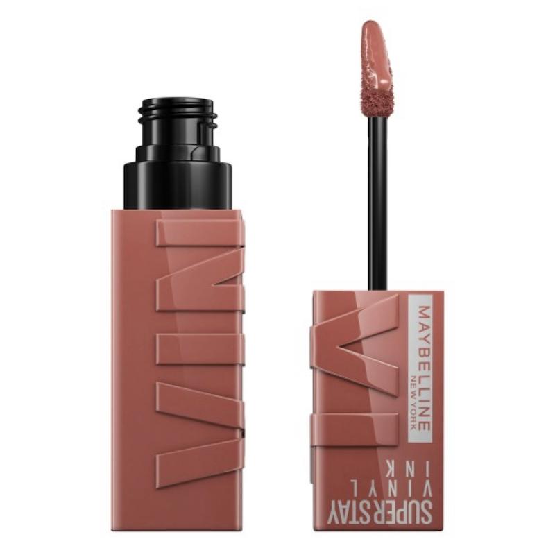 رژ لب مایع میبلین رنگ‌ پانچی  Maybelline Super Stay Vinyl Ink Punchy 