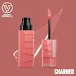 رژ لب مایع میبلین رنگ چارمد Maybelline Superstay Vinyl Ink Lipstick Charmed 100