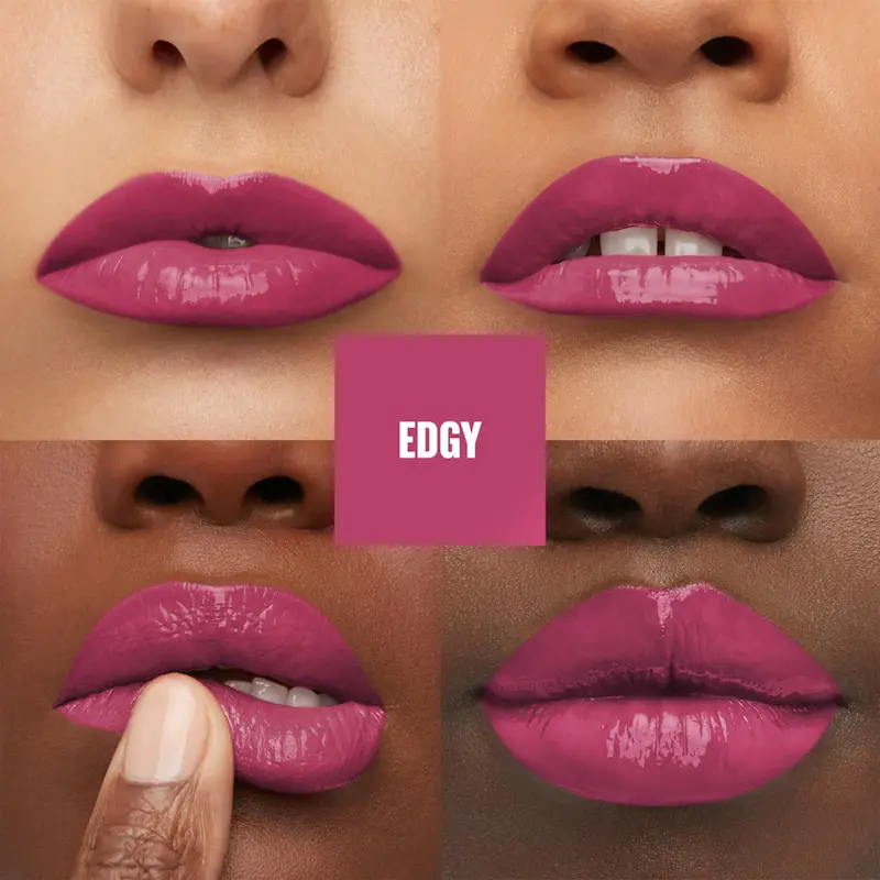 رژ لب مایع میبلین رنگ ادجی Maybelline Superstay Vinyl Ink Int 165 Edgy