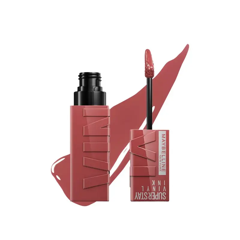 رژ لب مایع میبلین رنگ پپی Maybelline Superstay Vinyl Ink Liquid Lipstick 115 Peppy 