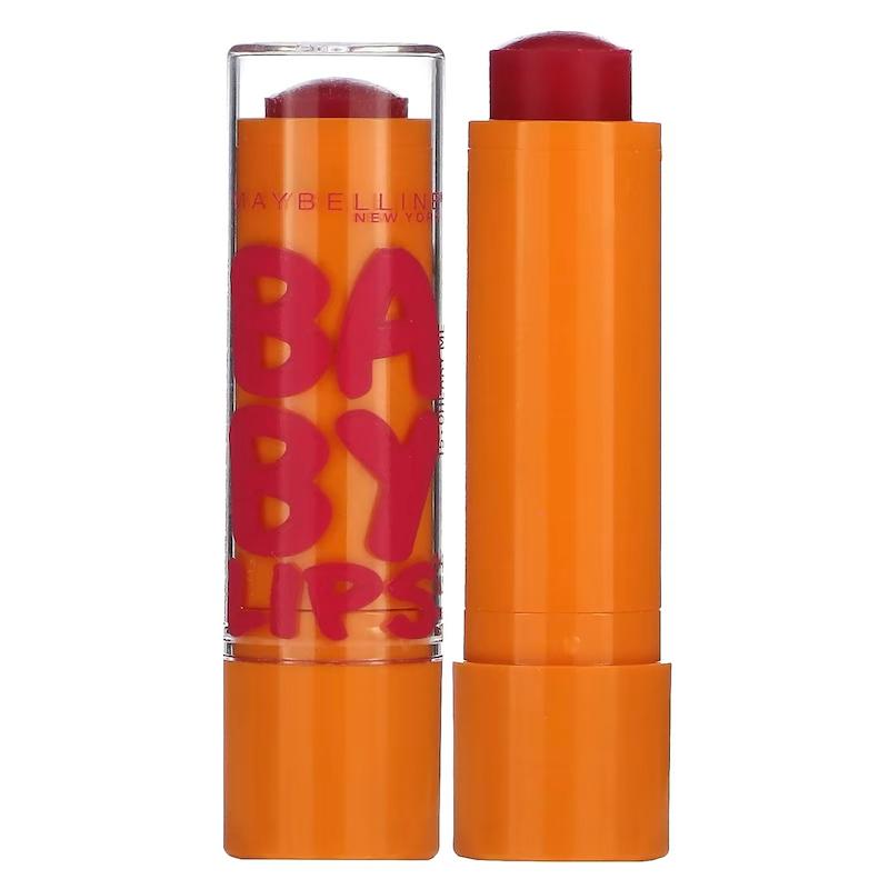 رژ لب جامد میبلین بیبی لیپس رنگ چری می Baby Lips, Moisturizing Lip Balm, Cherry Me Maybelline 