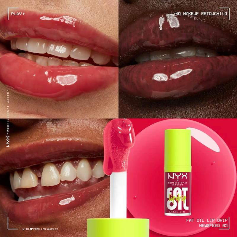 حجم دهنده لب نیکس فت اویل رنگ نیوزفید NYX Fat Oil Lip Drip
