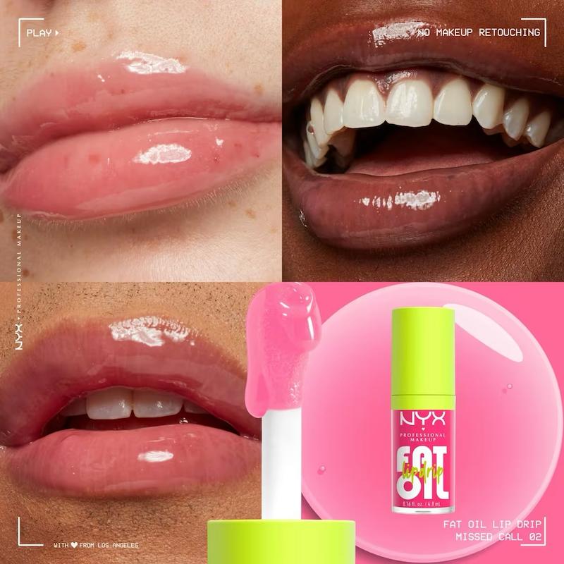 حجم دهنده لب نیکس فت اویل رنگ میسد کال Nyx Fat Oil Lip Drip Missed Call