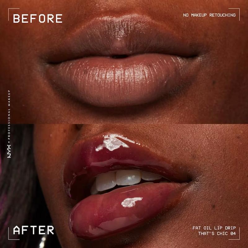 حجم دهنده لب نیکس فت اویل رنگ دتس شیک Nyx Fat Oil Lip Drip That’s Chic
