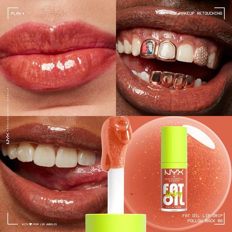 حجم دهنده لب نیکس فت اویل رنگ فالو بک Nyx Fat Oil Lip Drip Follow Back