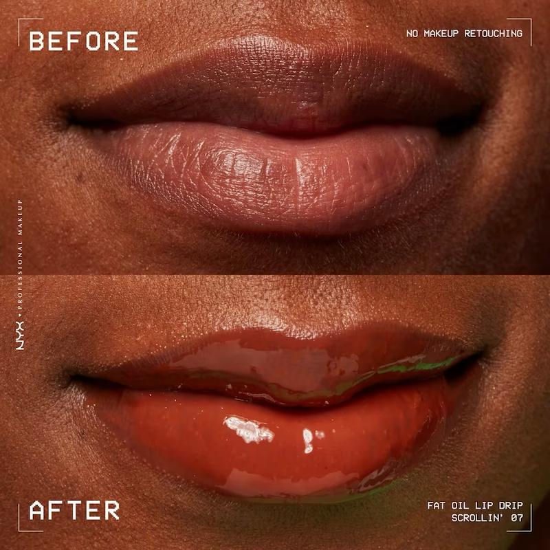 حجم دهنده لب نیکس فت اویل رنگ اسکرولین Nyx Fat Oil Lip Drip Scrollin