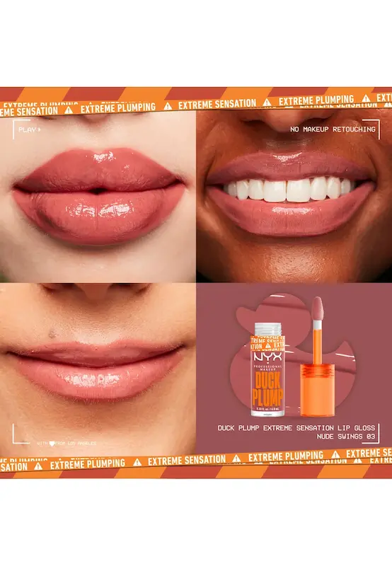 لیپ گلاس نیکس مدل داک پلامپ Nyx DUCK PLUMP - Lip plumper - nude swings