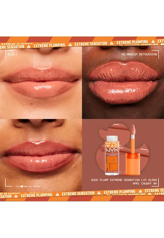 لیپ گلاس نیکس سری داک پلامپ NYX PROFESSIONAL MAKEUP DUCK PLUMP LIP PLUMPING LACQUER - APRI-CAUGH