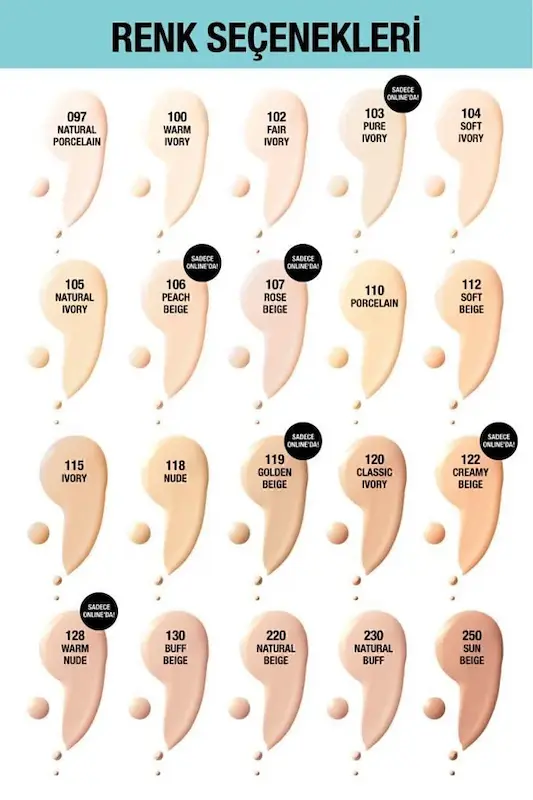 کرم پودر ۱۶ ساعته Maybelline سری Fit me  رنگ 122