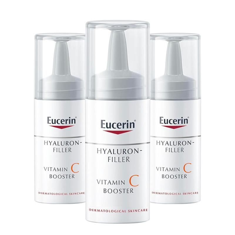 سرم ضد چروک و ویتامینه برند Eucerin مدل  Hyaluron Filler Anti-Aging Face Serum Vitamin C Booster with 