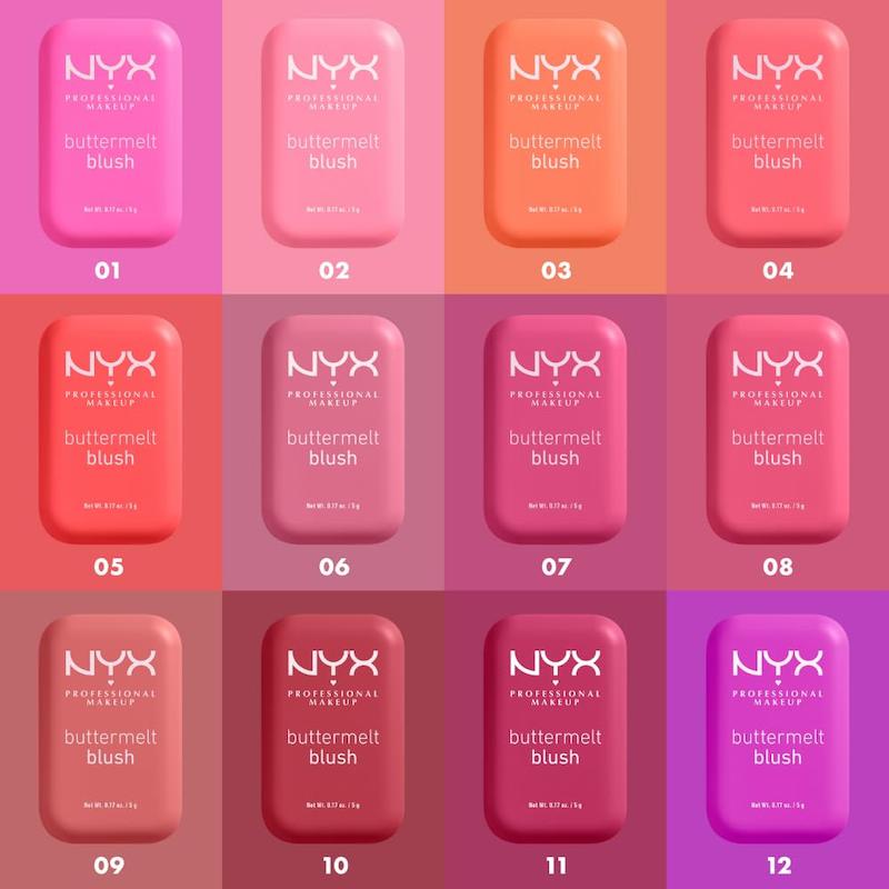 رژگونه پودری برند Nyx مدل Buttermelt Blush رنگ 02 Butta Together