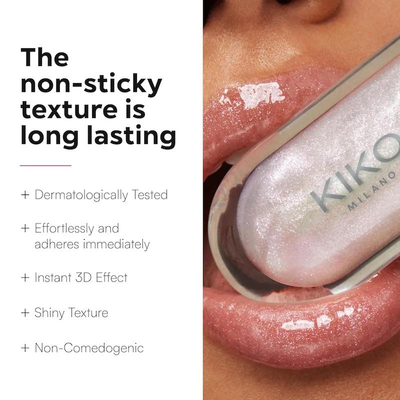 لیپ گلاس برند کیکو میلانو Kiko Milano مدل 3d Hydra Lipgloss 44