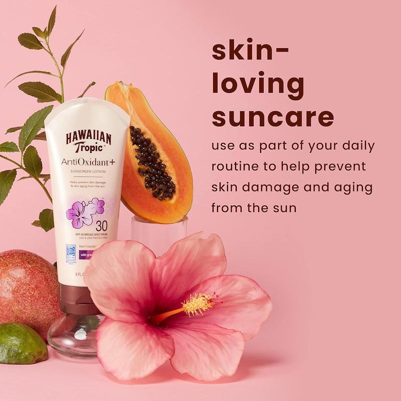 لوشن ضد افتاب برند Hawaiian Tropic مدل Skin Defense 
